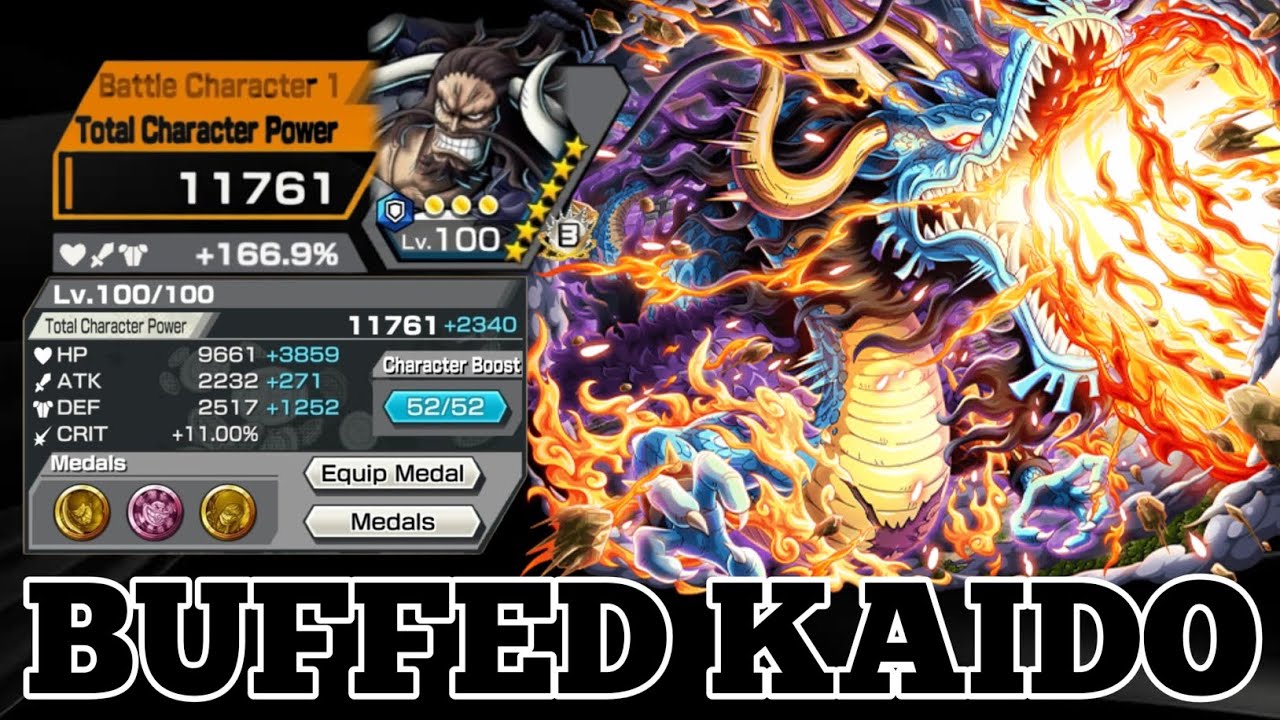 BUFFED KAIDO GAMEPLAY | ONE PIECE BOUNTY RUSH | OPBR