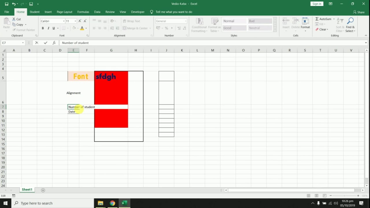Use of Home Tab Option font,alignment and number format with detail in excel |Excel Basic Tutorial