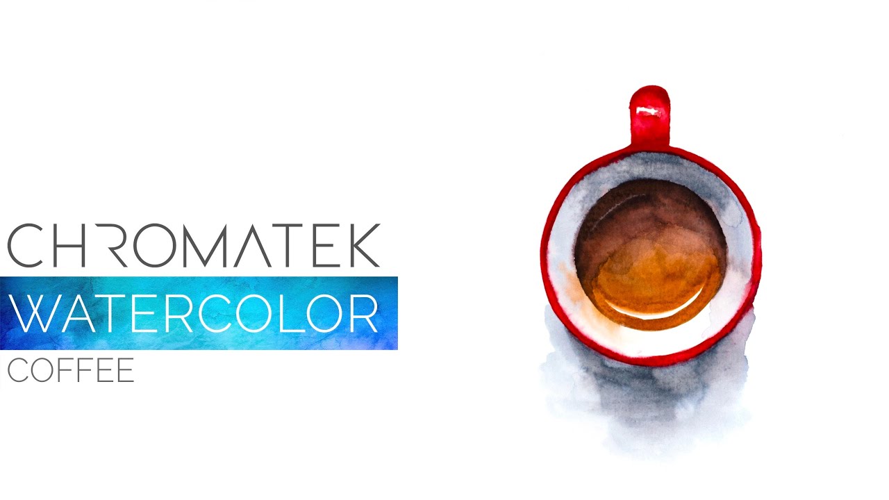 Watercolor Coffee with Chromatek Watercolor Real Brush Pens