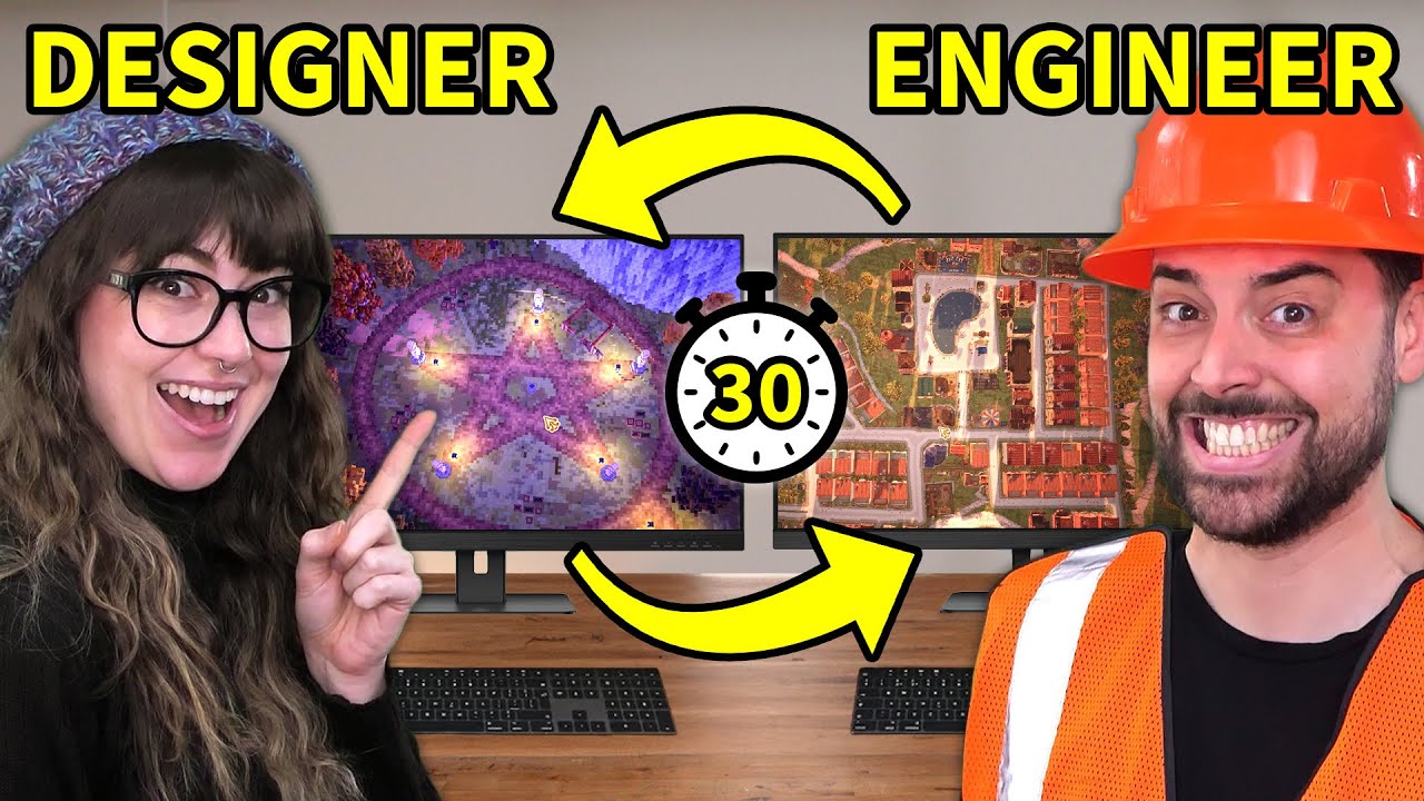 What happens when Engineer & Designer swap cities every 30 minutes?