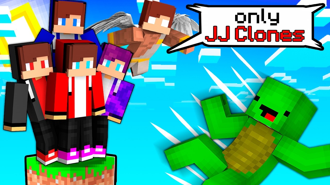 One Block, but Only For All JJ Clones in Minecraft?! Maizen