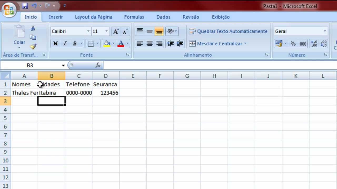 Video Aula - Excel 2007 _ Introdu&ccedil;&atilde;o _ Aula 01