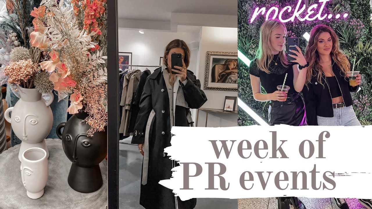 COME TO A WEEK OF PR EVENTS WITH ME
