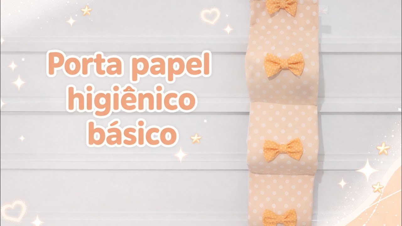 Porta papel higiênico básico de tecido 