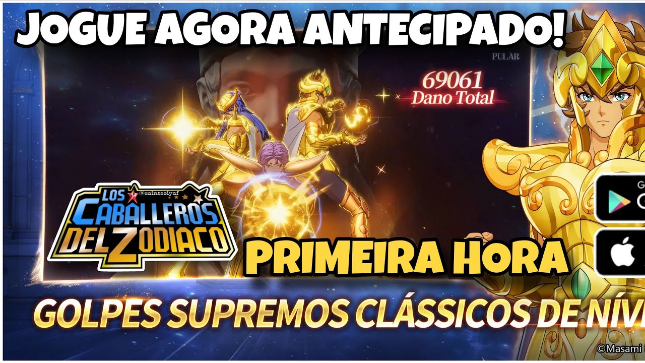 PRIMEIRA HORA DO NOVO JOGO DO CAVALEIROS DO ZODÍACO, ANTES DO GLOBAL | SAINT SEIYA EX 