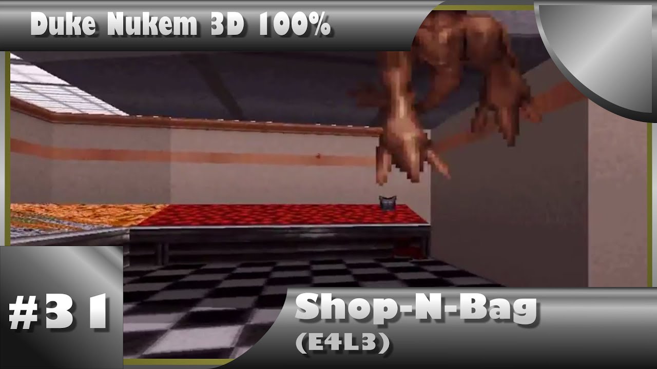 Duke Nukem 3D 100% Walkthrough: Shop-N-Bag (E4L3) [All Secrets]