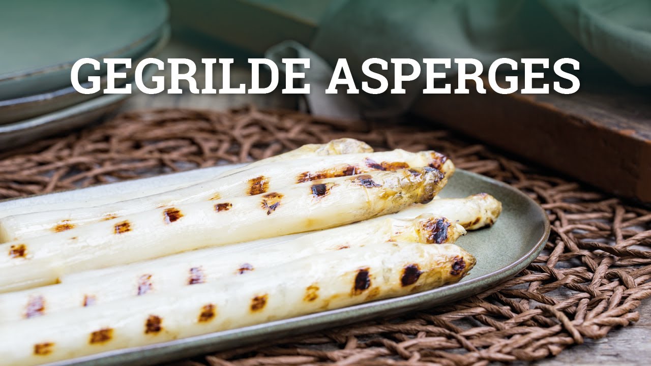 Gegrilde Hollandse asperges met lamshaas | Big Green Egg Live