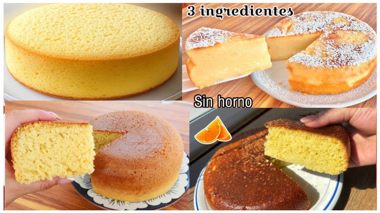 4 bizcochos SIN HORNO!!! Las mejores recetas de pasteles 😋