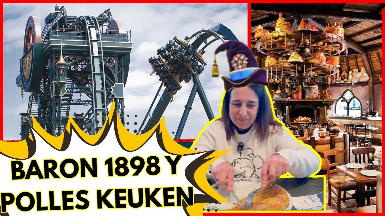 Comemos en Polles Keuken y nos montamos en Baron 1898 🏰💥 Día 2 del viaje a Efteling