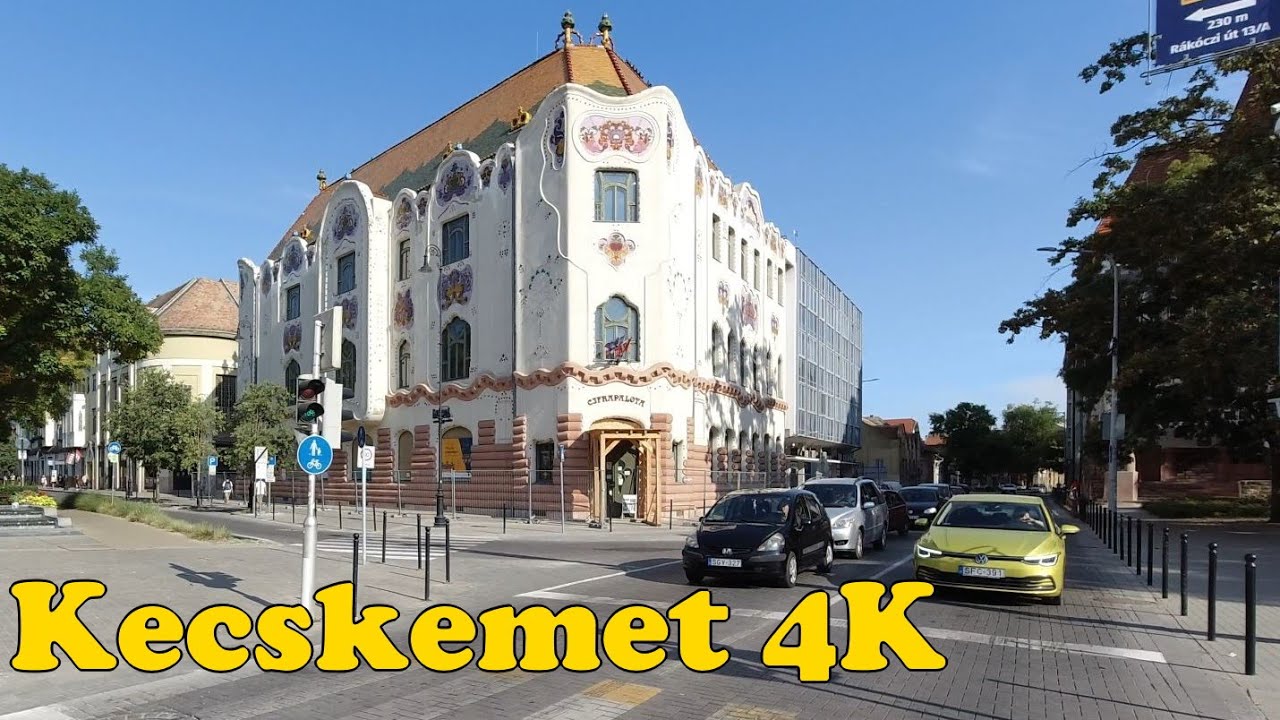 Walk around Kecskemet Hungary. [4K]