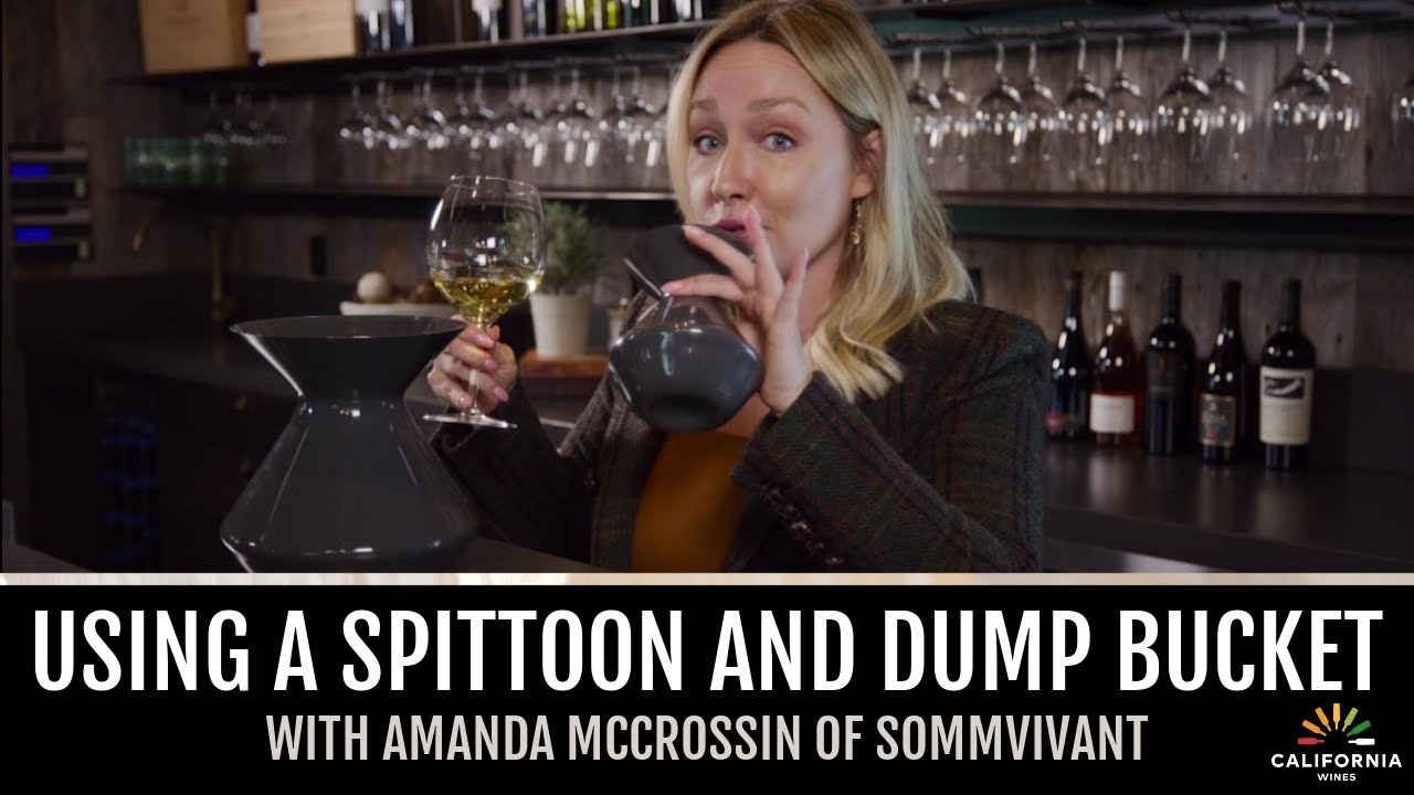 How to Use A Spittoon and Dump Bucket While Wine Tasting with Amanda McCrossin of SommVivant