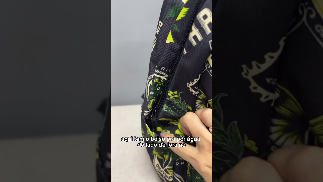 Mochila Adidas Original Farm Preta Estampada