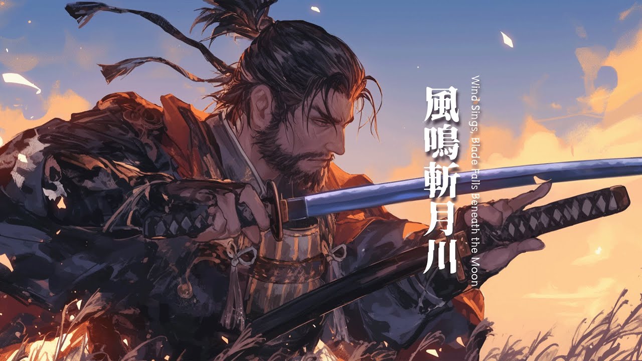[FREE BGM] Japanese Ambient/Emotional Music 🎵 Wind Sings, Blade Falls Beneath the Moon