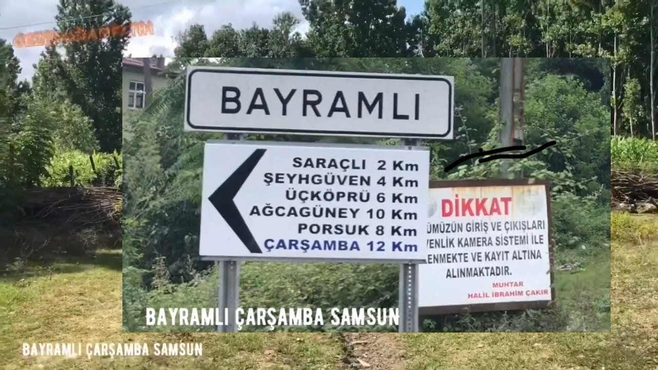 ESRARENGIZ KASABA BAYRAMLI köyü DİKBIYIK ÇARŞAMBA SAMSUNDA #GEZENADAMFATİH