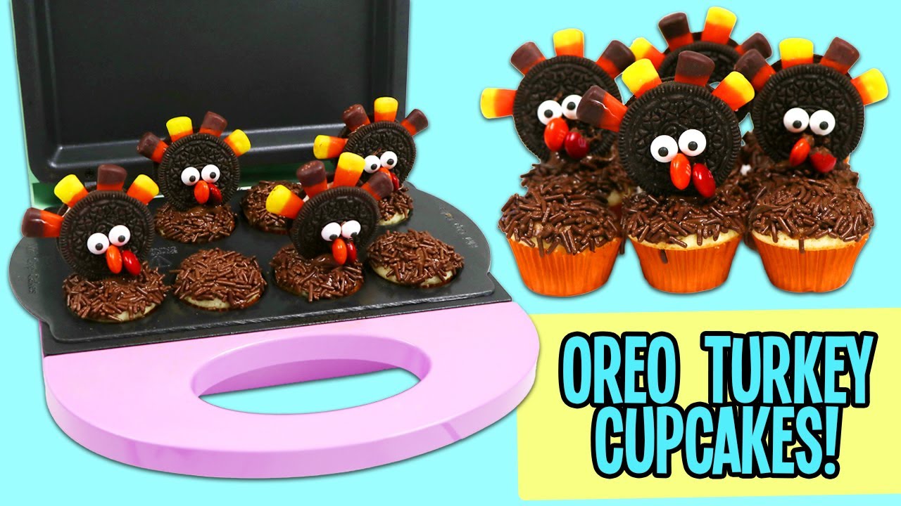 How to Make Thanksgiving Oreo Turkey Cupcakes!