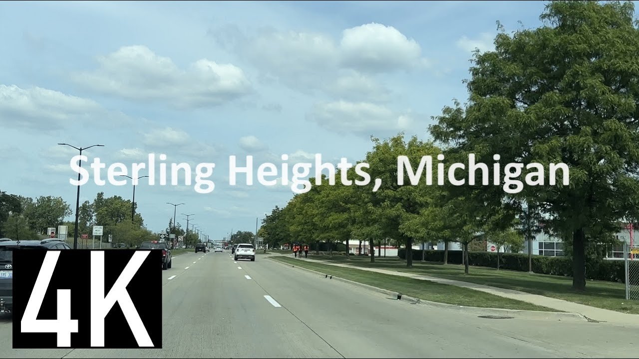 Driving in Warren & Sterling Heights, Michigan 4K Street Tour - M-53 / Van Dyke Ave.
