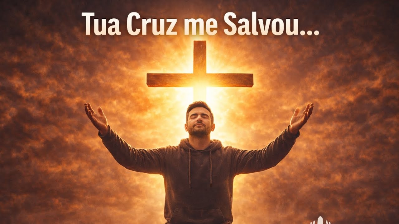 TUA CRUZ ME SALVOU - A CANÇÃO QUE IMPACTOU 2026 #deus #jesus #evangelho #lyric #trapgospel 