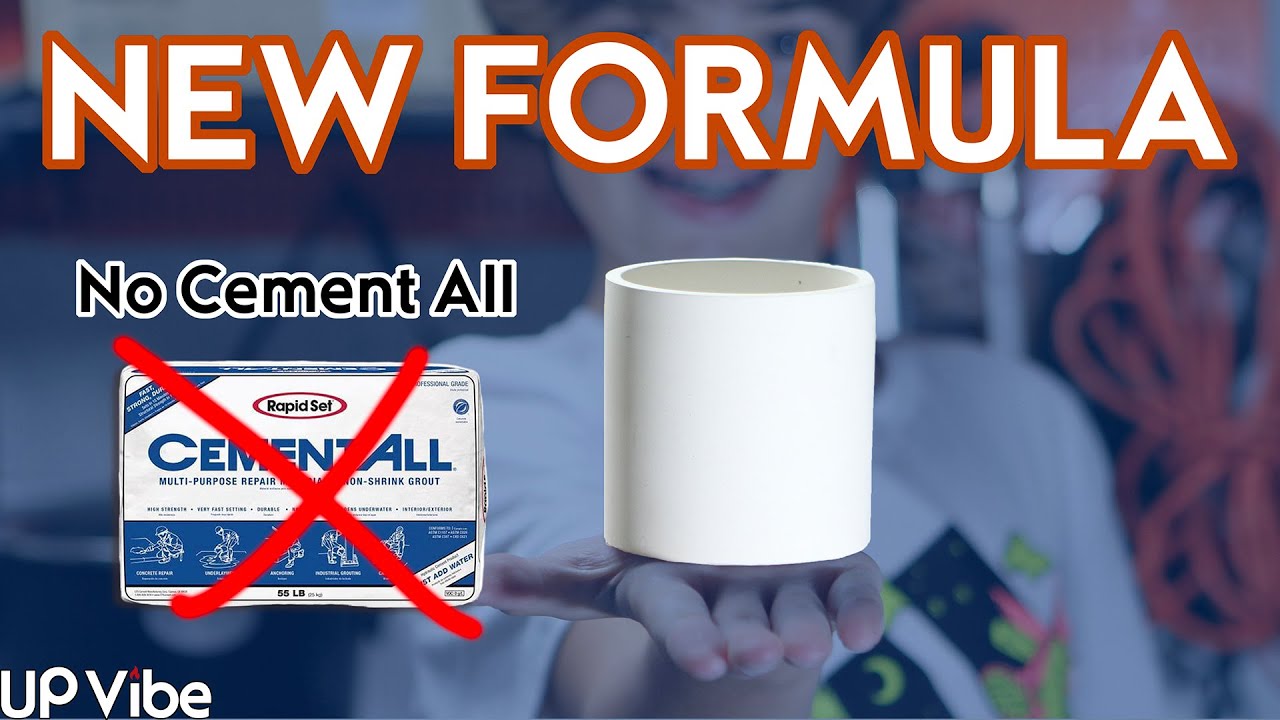 How to Make a White Concrete Jar (NO CEMENT ALL)
