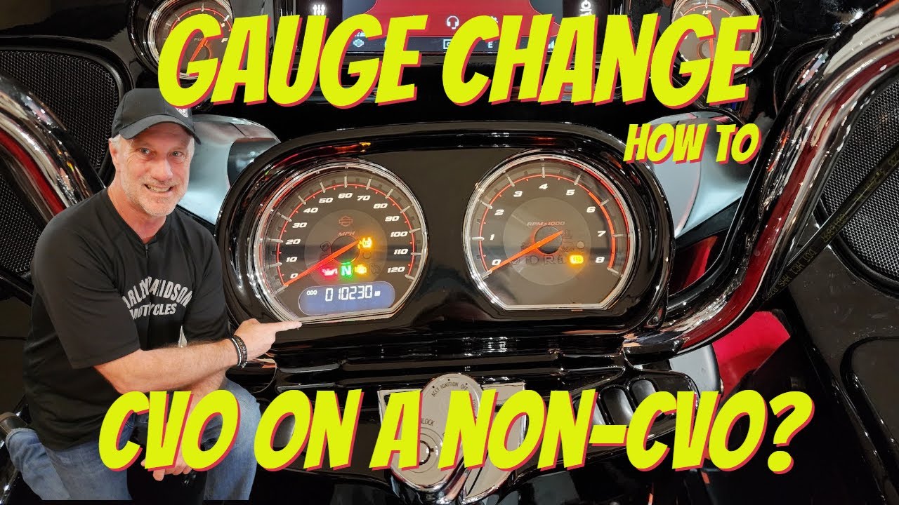 How To Change Your Harley's Instrument Cluster Gauges To CVO Style