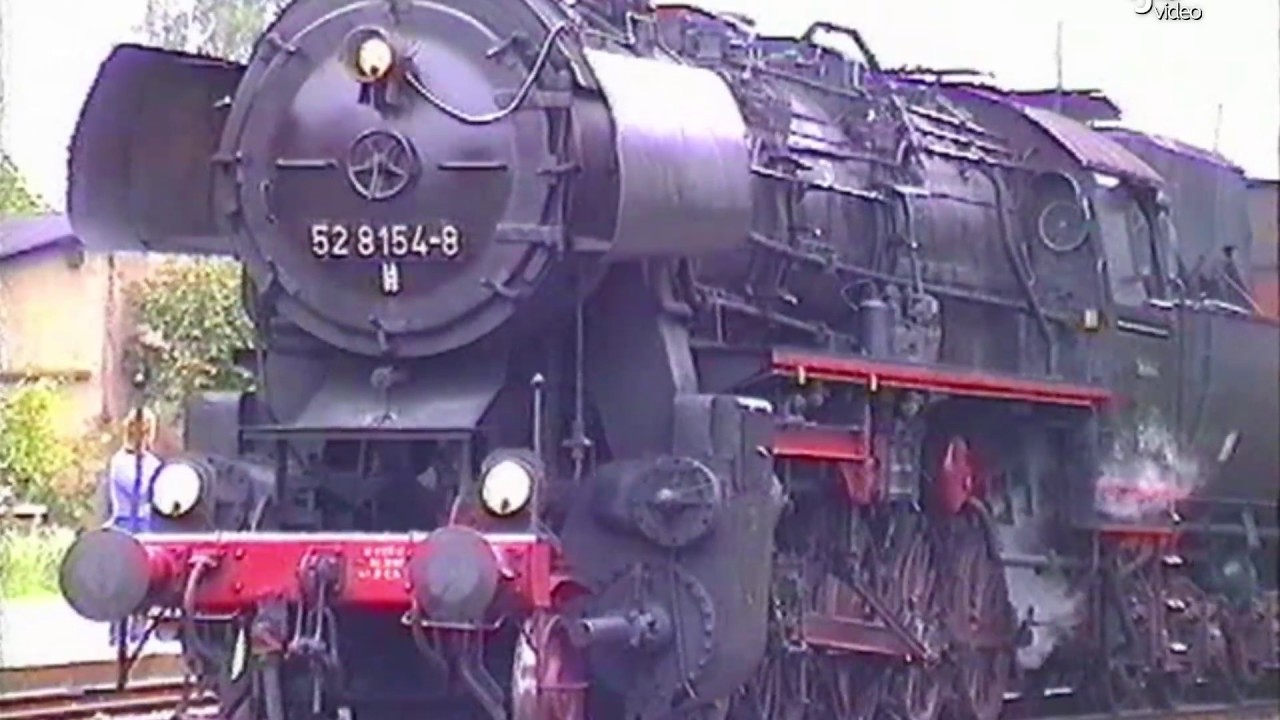 Reichsbahndampflok  52 8154-8 / Rochlitz – Narsdorf – Langenleuba-Oberhain - 1994