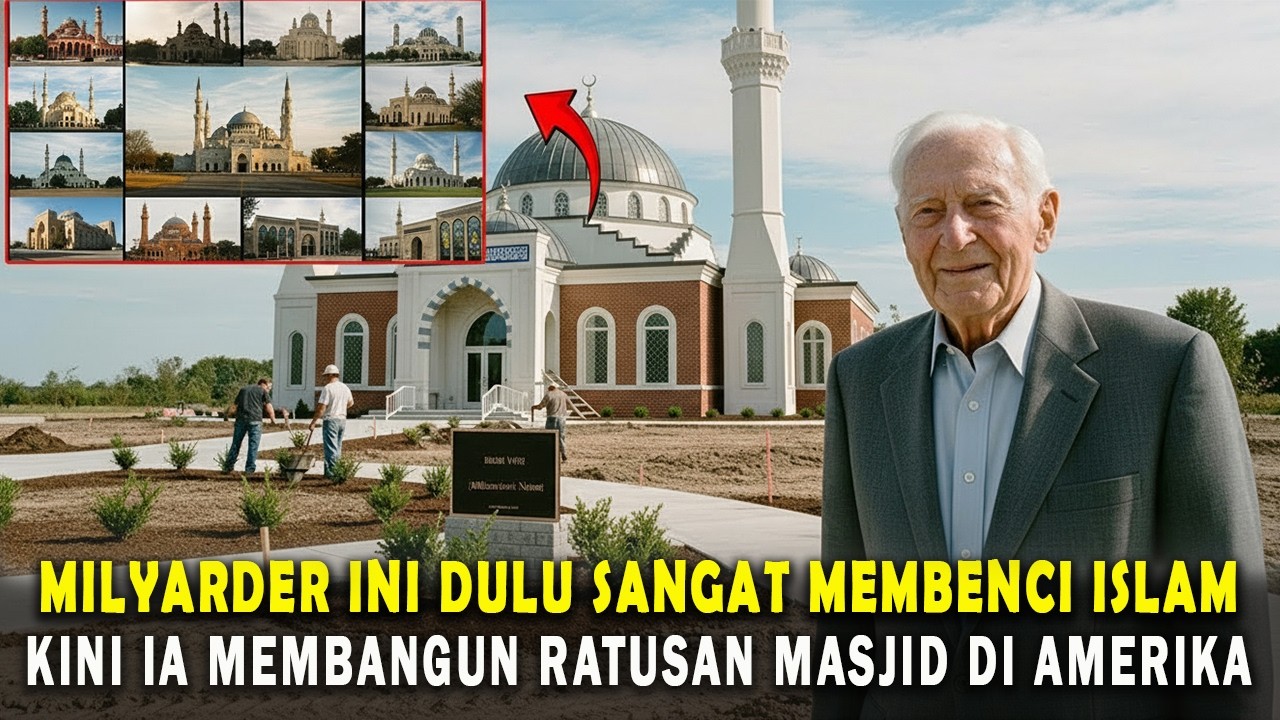 KISAH VIRAL❗ DULU MILYARDER INI MEMBENCI ISLAM, NAMUN KINI IA MEMBANGUN RATUSAN MASJID DI AMERIKA