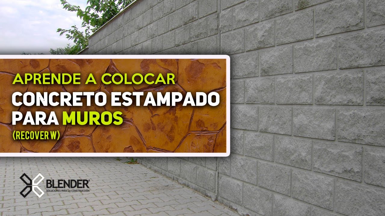 INSTALA CONCRETO ESTAMPADO EN MUROS - 2020 - ESTAMPADOS VERTICALES