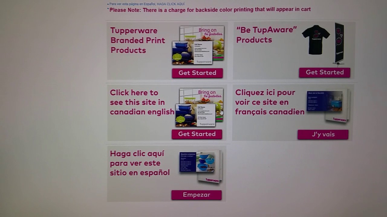 Tupperware consultants.: How get to Vista print to order your business cards