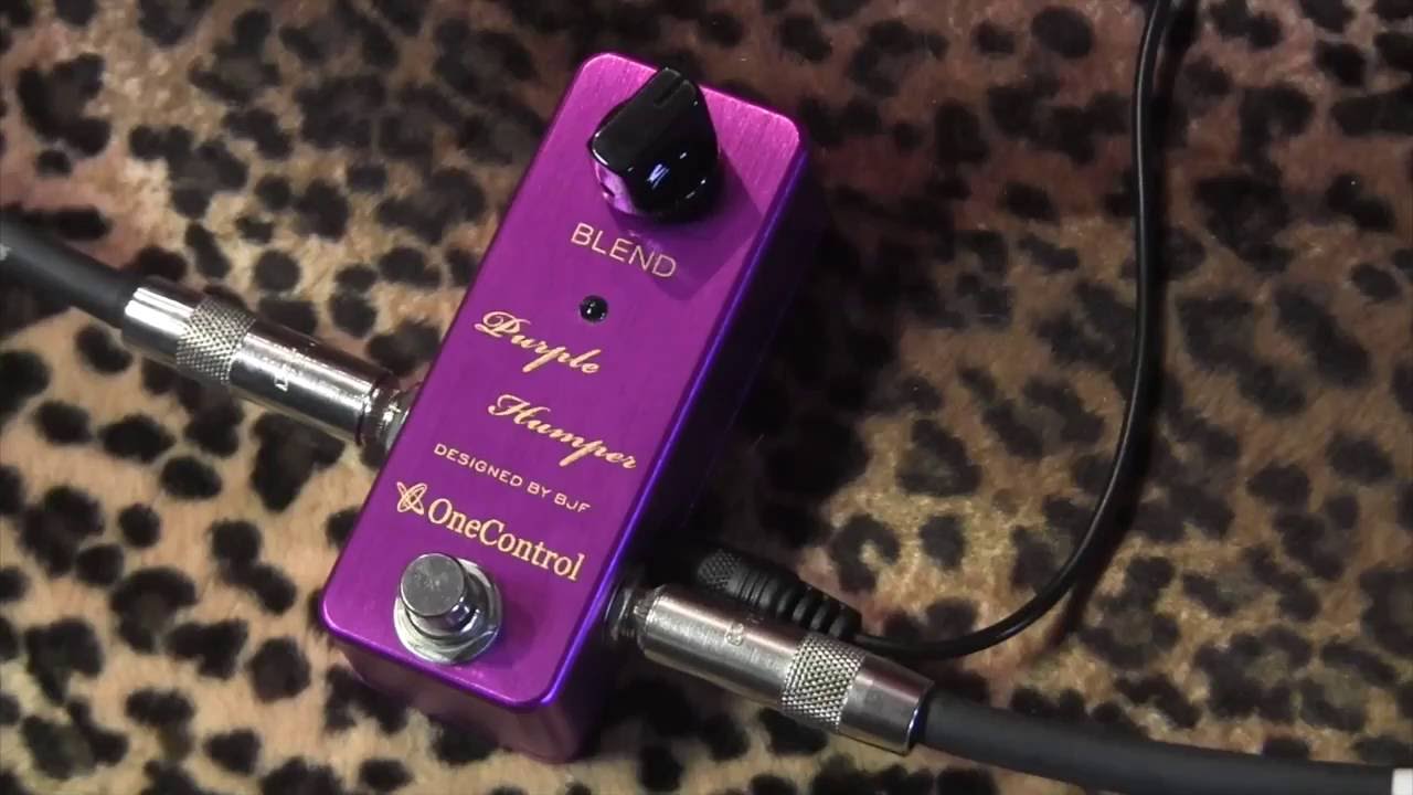 One Control PURPLE HUMPER mid boost pedal BJF Design