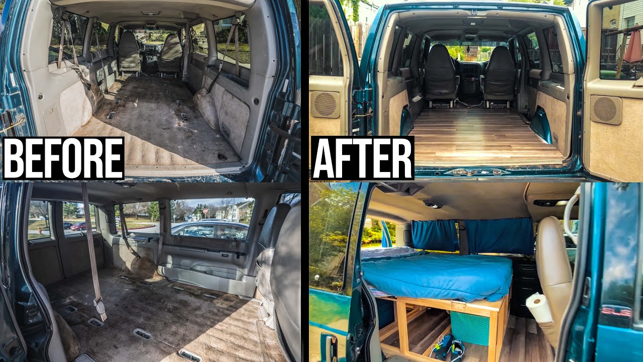 2000 GMC SAFARI PASSENGER VAN CONVERSION | DIY Tiny House Start to Finish