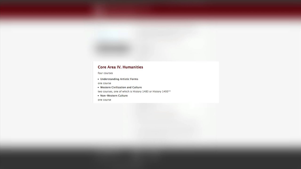 Advising & General Education Requirements