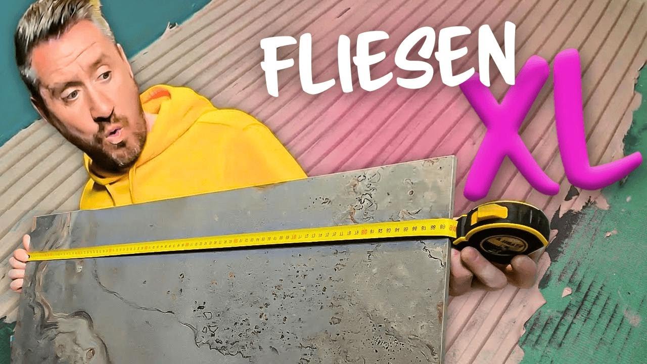 XXL-Fliesen verlegen: Zählt die Größe wirklich? (Bad-Renovierung Folge 32)