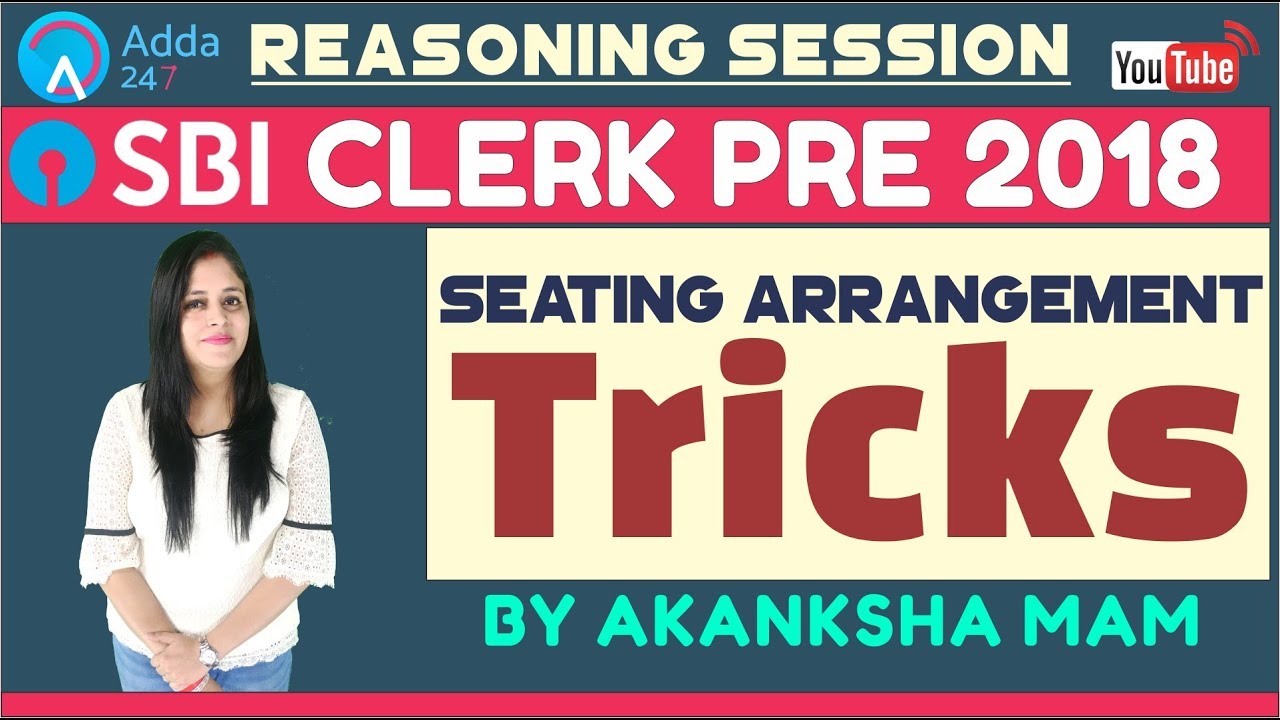 SBI CLERK PRE | Seating Arrangement Tricks By Akanksha Mam | Reasoning