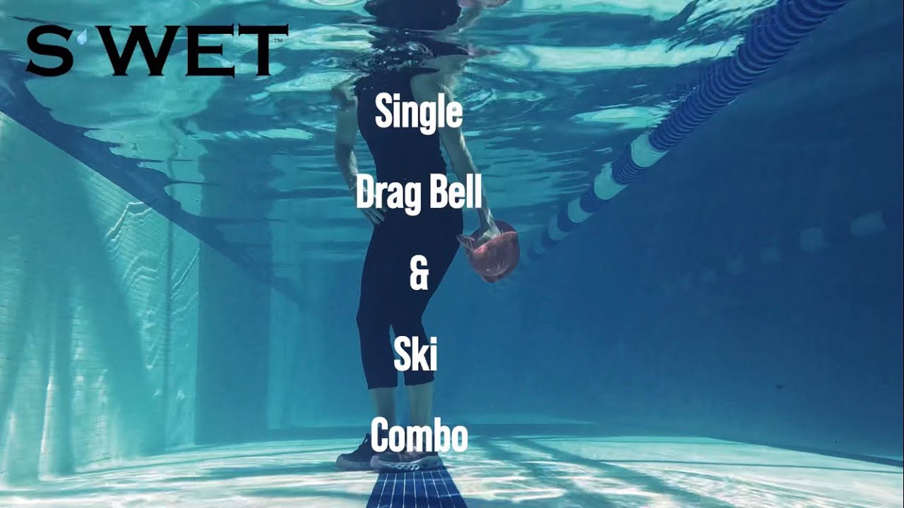 S&rsquo;WET Aqua Workout Combo - Single Drag Bell & Ski Combo