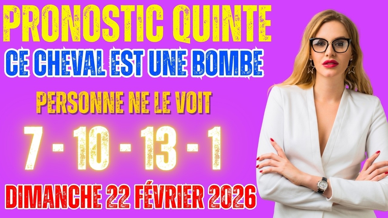QUINTÉ+ VINCENNES | CE CHEVAL CACHÉ PEUT TOUT CHANGER 🔥 Prix de Paris – Groupe I | 22/02/2026