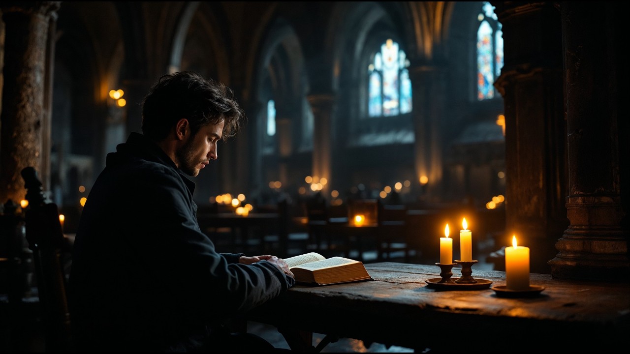 Sacred Study LIVE — Rainy Cathedral & Chant Ambience (No Lyrics)