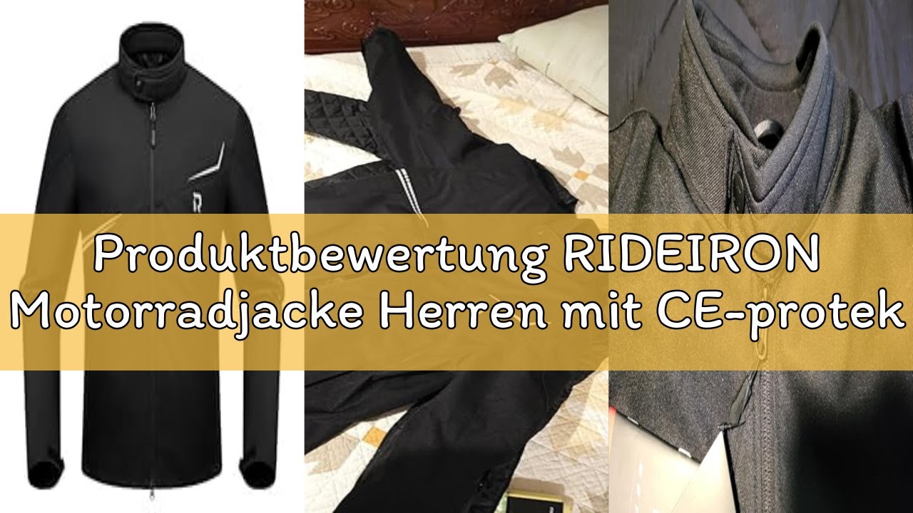 Produktbewertung RIDEIRON Motorradjacke Herren mit CE-protektoren,Motorrad jacke Winter Herausnehmba