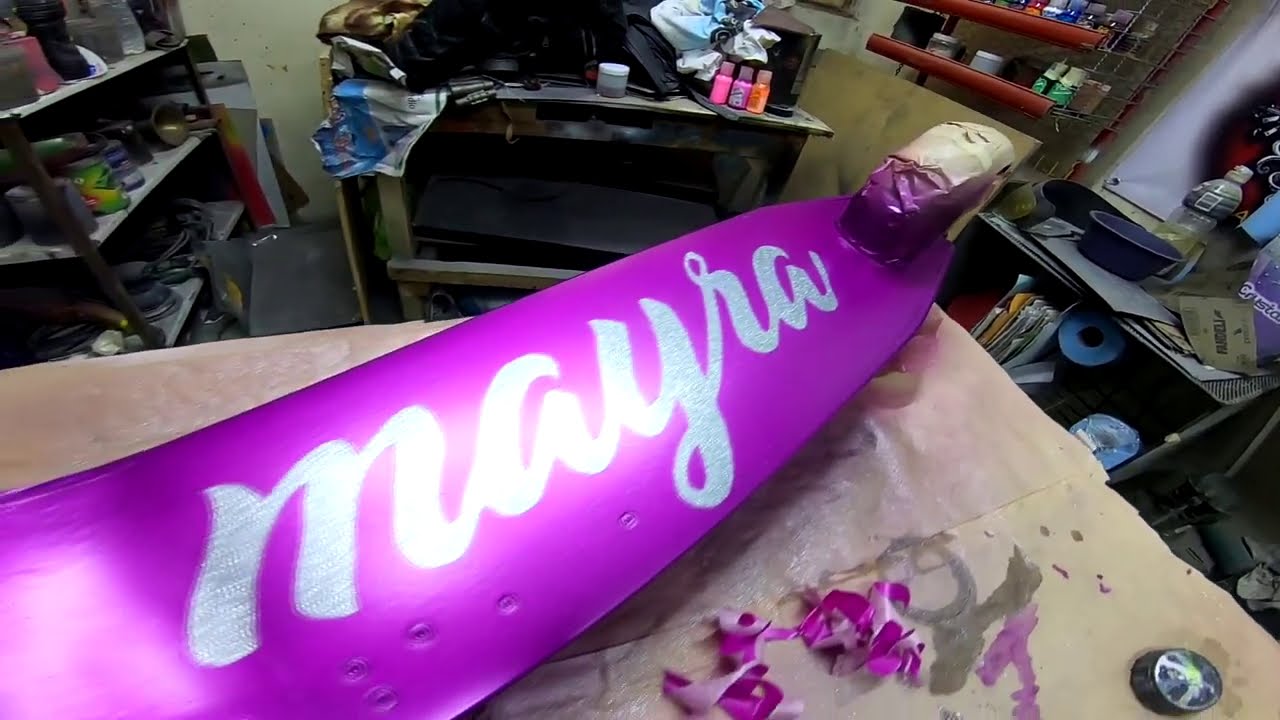 personaliza tu patin del diablo  (paso a paso)#patindediablo #pintura #aerografo #airbrush #juguetes