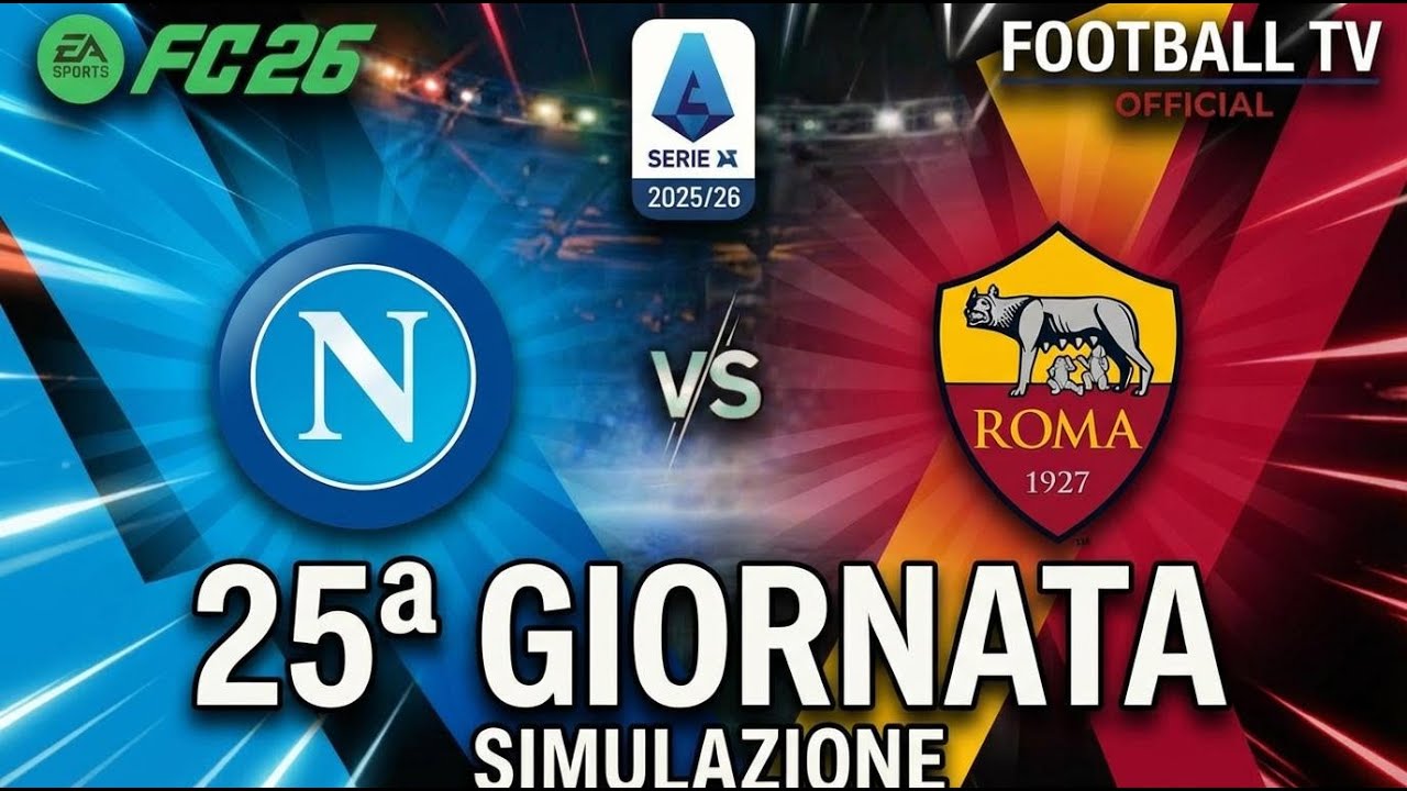 FC 26 Simulazione : Napoli vs Roma | Notte da big match: Scudetto o corsa Champions? 😱🔥
