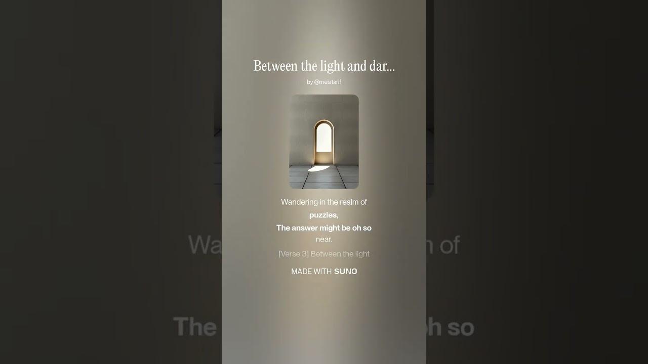 Between the light and darkness by Meistari F