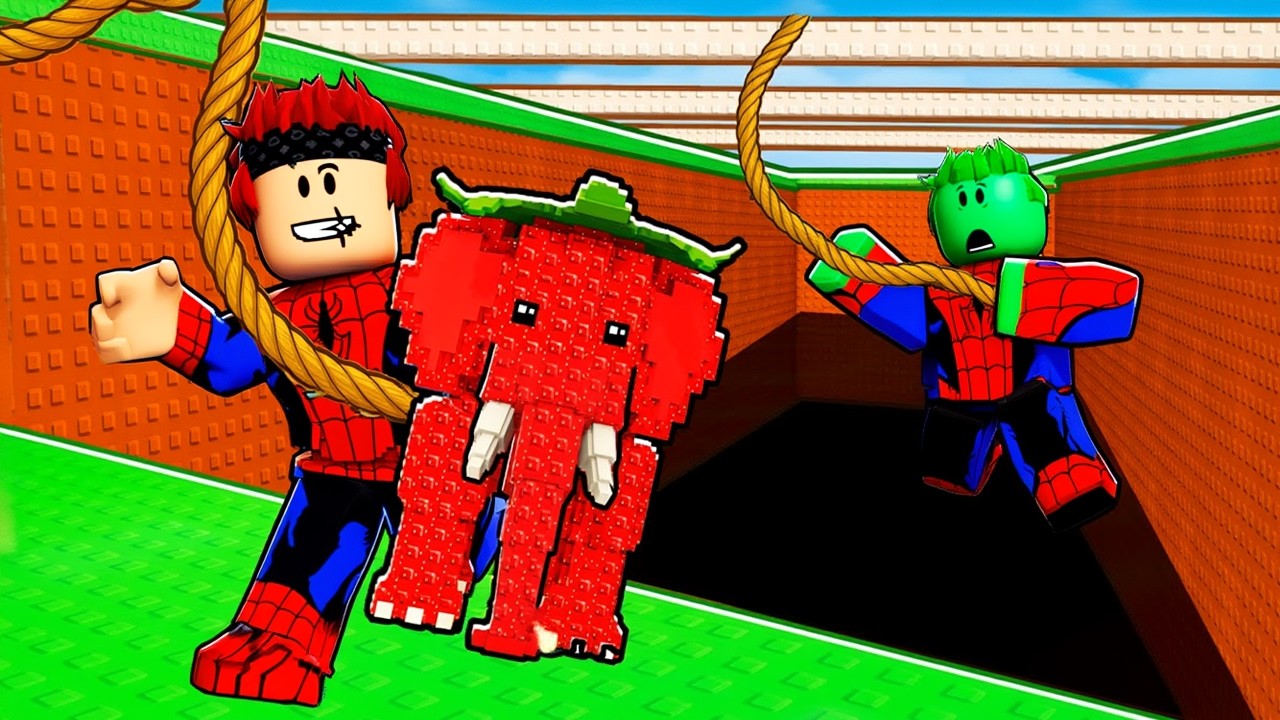 DIVENTIAMO SPIDER-MAN PER SALVARE i BRAINROT OP su ROBLOX..