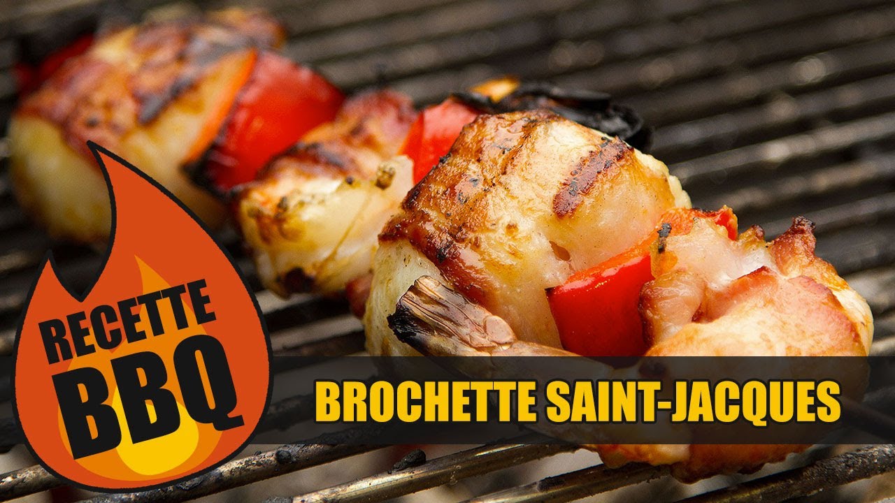 Bob le Chef - BBQ - Brochette Saint-Jacques