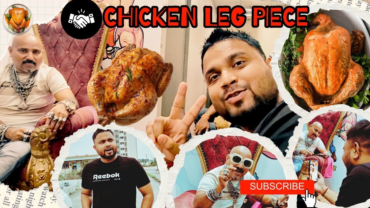 Collaboration on Chicken Leg Piece ❤️👑🍗 | #chickenlegpiece  #foodchallenge #vlog_28
