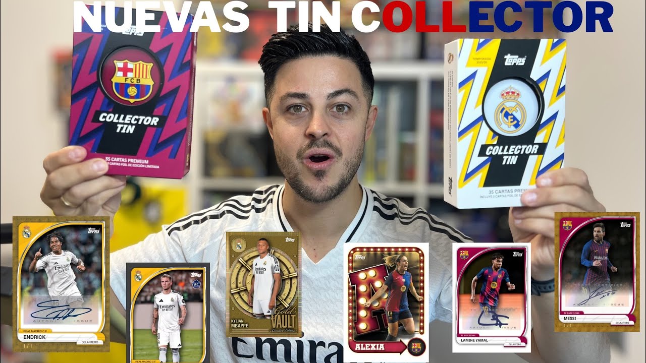 TIN COLLECTOR REAL MADRID Y FC BARCELONA DE TOPPS 25/26