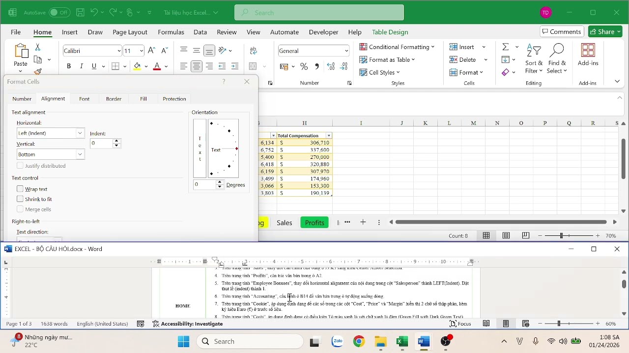 (EXCEL) TAB FILE + HOME + PAGE LAYOUT