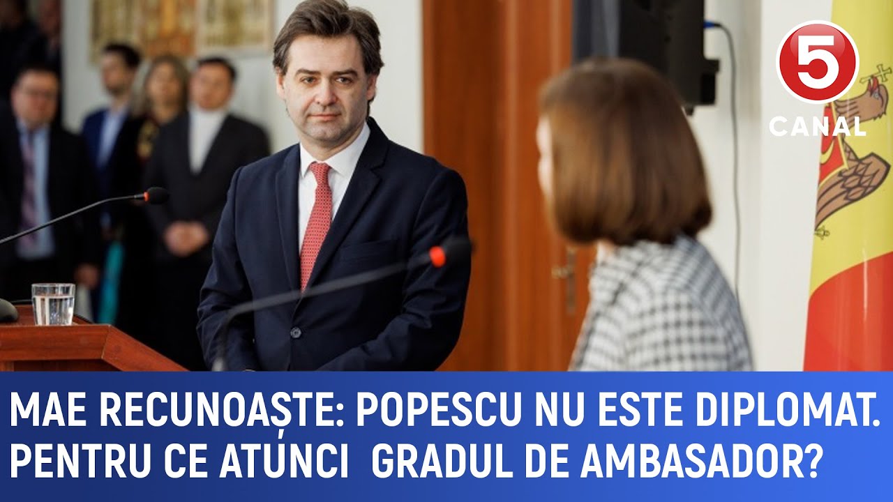 MAE recunoaște: Popescu nu este diplomat. Pentru ce atunci  gradul de ambasador?