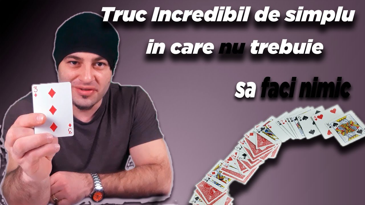 Truc de magie in care nu trebuie sa faci nimic si tot păcălești lumea din jur