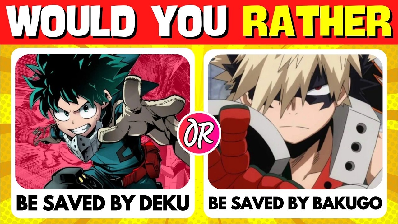 Would You Rather? My Hero Academia Edition 🥦🔥🤬 | Random Quizzes