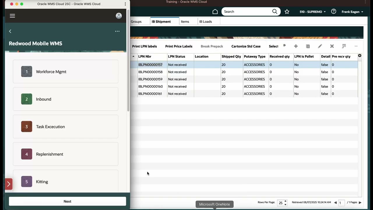 2 WMS Cloud Lot Expiry Receiving  highlight