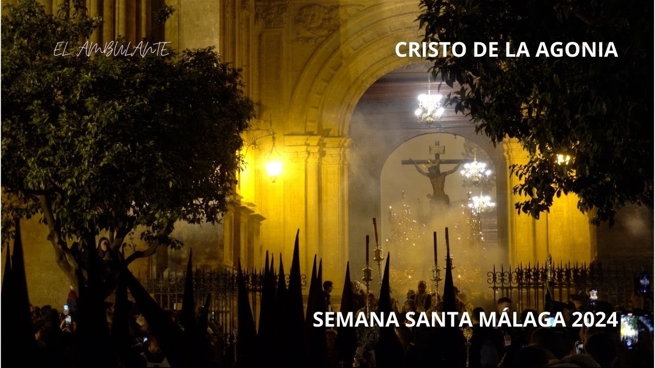 PENAS (CRISTO) MÁLAGA 2024 SALIDA CATEDRAL