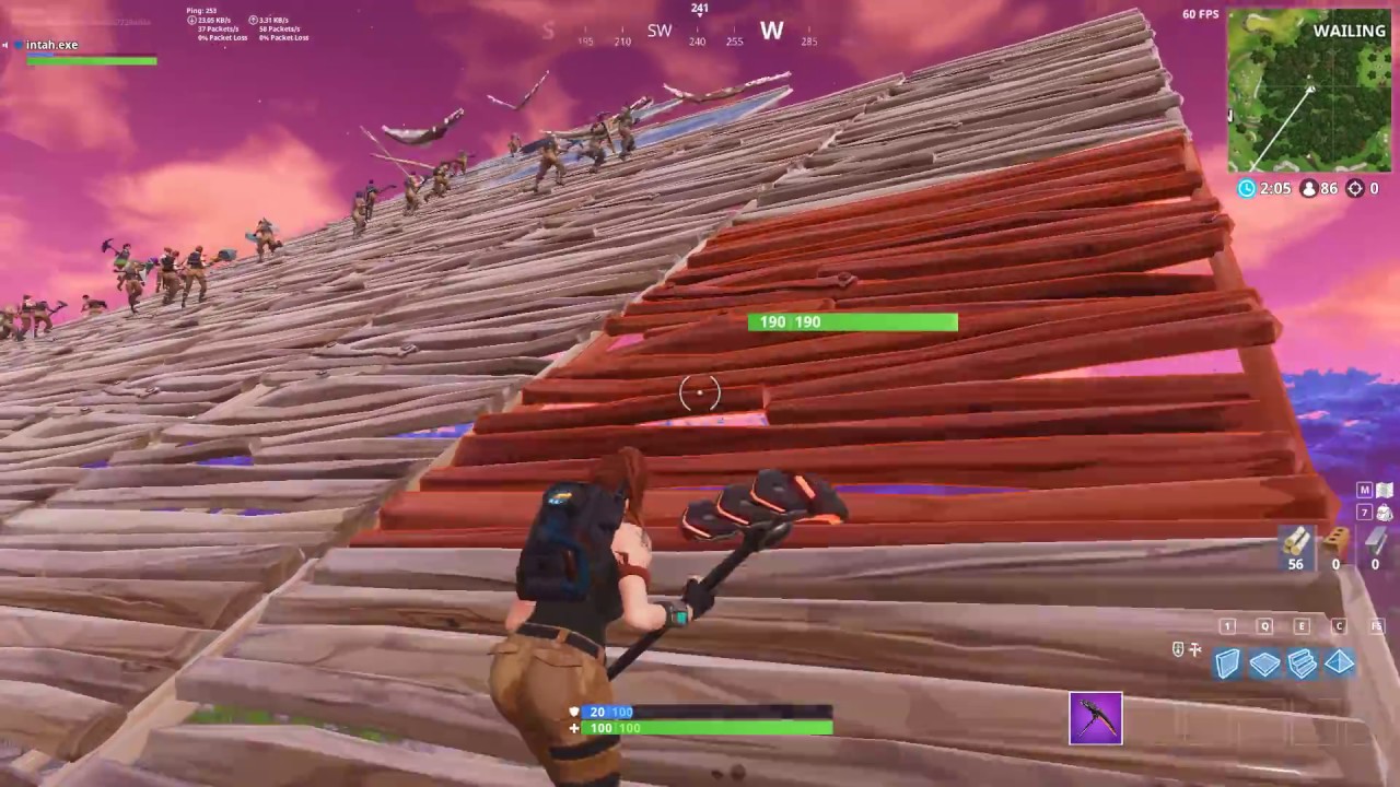 Fortnite rocket watching party // Griefer gets 48 solo kill world record (ORIGINAL)